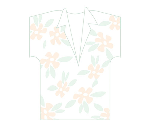 Hawaiian Shirt Lineart
